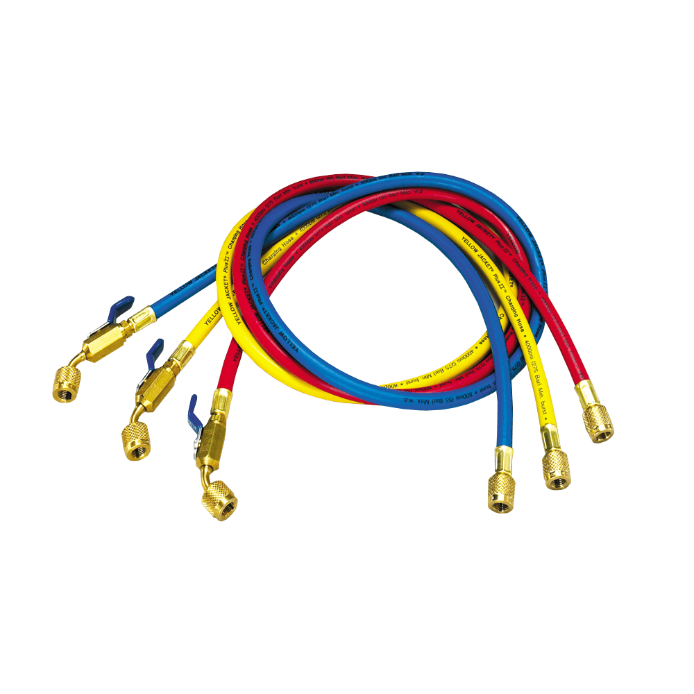 Yellow Jacket 29986 PLUS II 72" Refrigerant Charging Hose Set